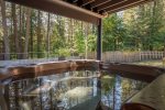 Serene and private view from the hot tub